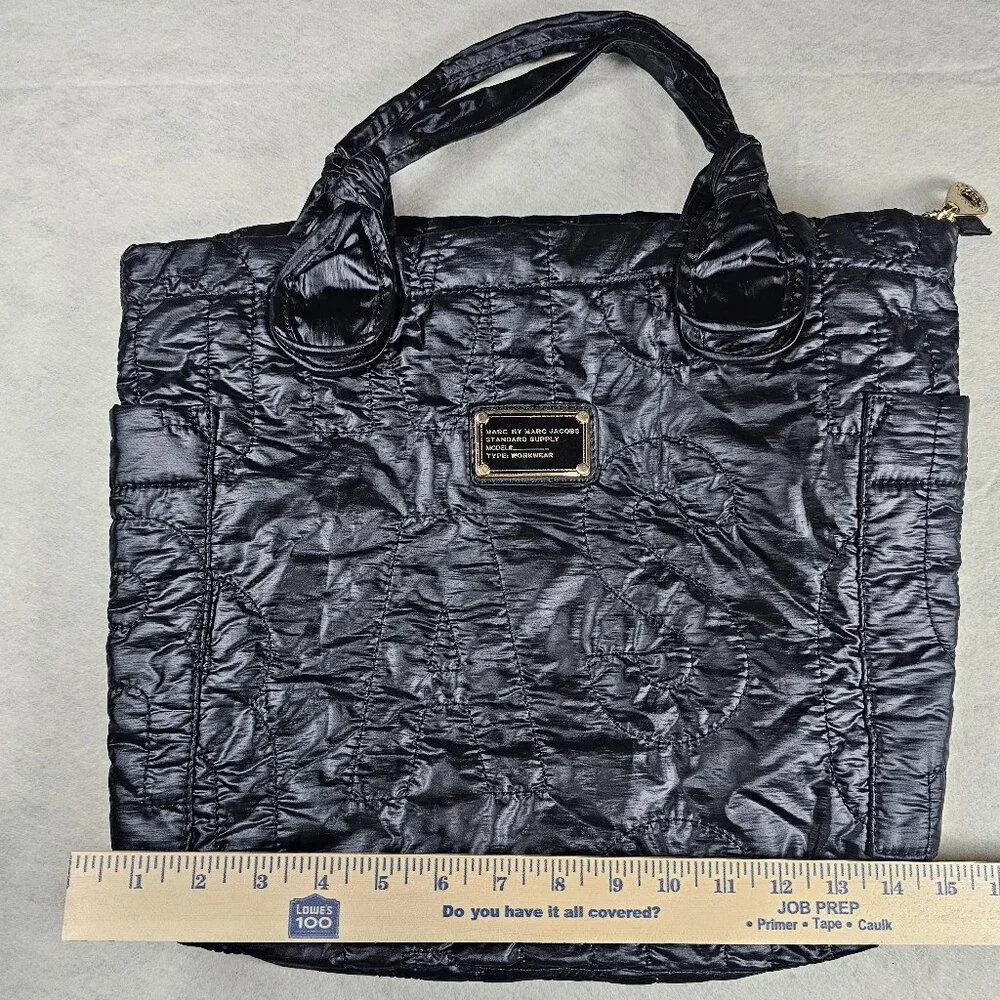 Marc Jacobs Black Nylon Quilted Nylon Reversible Tote Bag - Picture 5 of 6